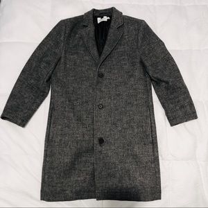 Long Charcoal Smart Coat